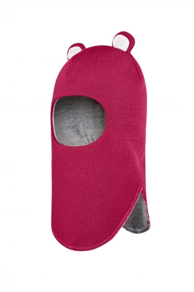 Зимова шапочка-шолом Corona.hm "Міс Ведмедиця" ягідний