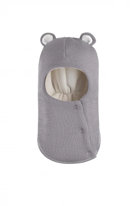 Зимова шапочка-шолом Corona.hm "Міс Ведмедиця" з кнопочками димка