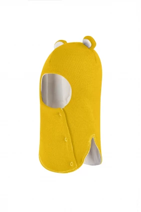 Зимова шапочка-шолом Corona.hm "Міс Ведмедиця" з кнопочками сонце