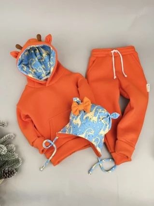 Костюм Corona.hm *Жирафчик* помаранчевий з шапочкою (шапочка на вибір)