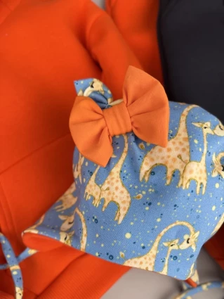 Костюм Corona.hm *Жирафчик* помаранчевий з додатковими штанами та шапочкою (шапочка на вибір)
