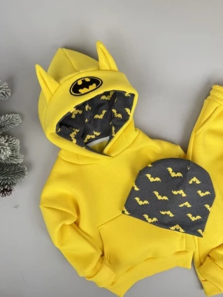 Костюм Corona.hm *Бетмен* жовтий з шапочкою та додатковими штанами
