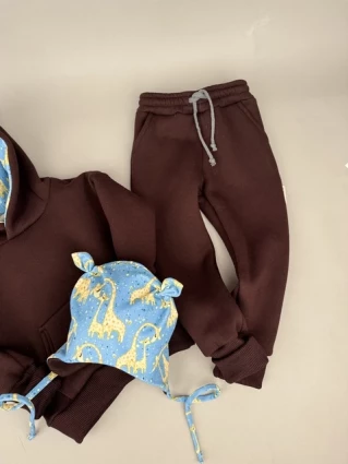 Костюм Corona.hm *Жирафчик* шоколадний з шапочкою (шапочка на вибір)