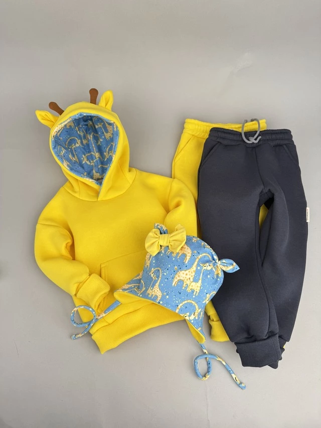 Костюм Corona.hm *Жирафчик* жовтий з додатковими штанами та шапочкою (шапочка на вибір)