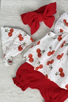 Комплект з мусліну *Вишенька* copy copy